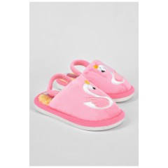 Тапочки детские розового цвета с рисунком 191546L