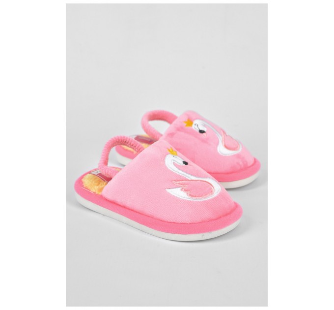 Капці дитячі рожевого кольору з малюнком 191546L