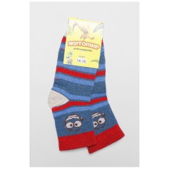 Шкарпетки підліткові синього кольору в смужку 191616L