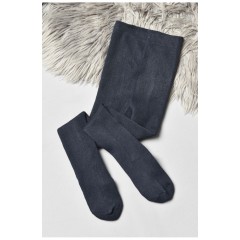 Колготи дитячі махрові для хлопчика однотонні темно-синього кольору 191653L