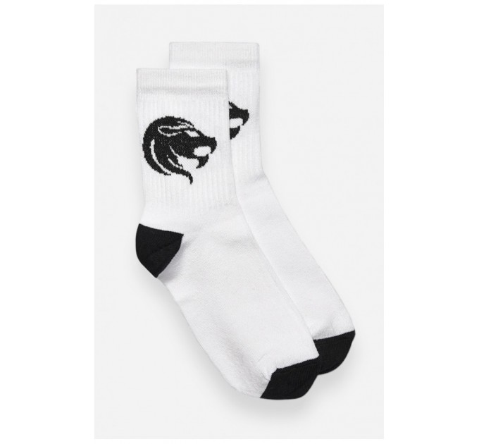 Шкарпетки жіночі демісезонні білого кольору 192318L