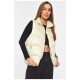 Жилетка жіноча молочного кольору 192434L