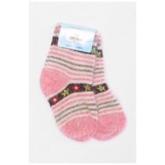 Шкарпетки дитячі ангорові рожевого кольору з принтом 192439L Шкарпетки дитячі ангорові рожевого кольору з принтом 192439L