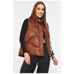 Жилетка женская коричневого цвета 192447L