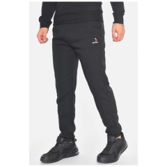 Спортивні штани чоловічі на флісі чорного кольору 192531L