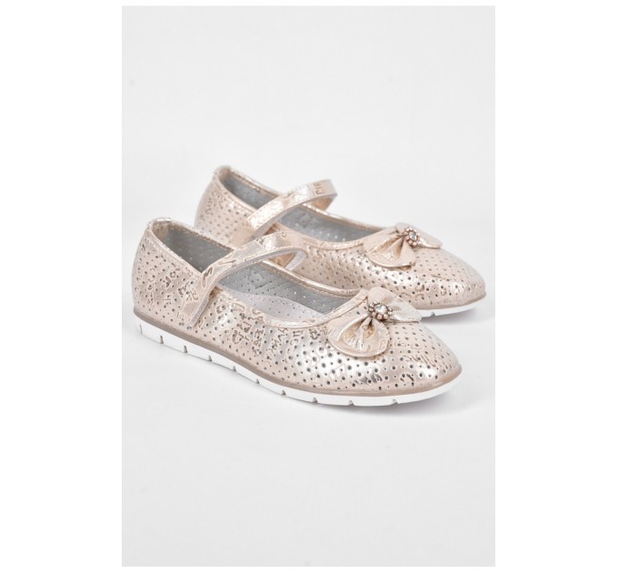Балетки для дівчинки золотистого кольору 192612L