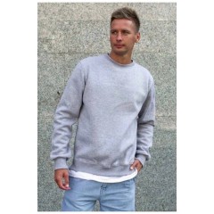 Батнік чоловічій на флісі сірого кольору 192803L