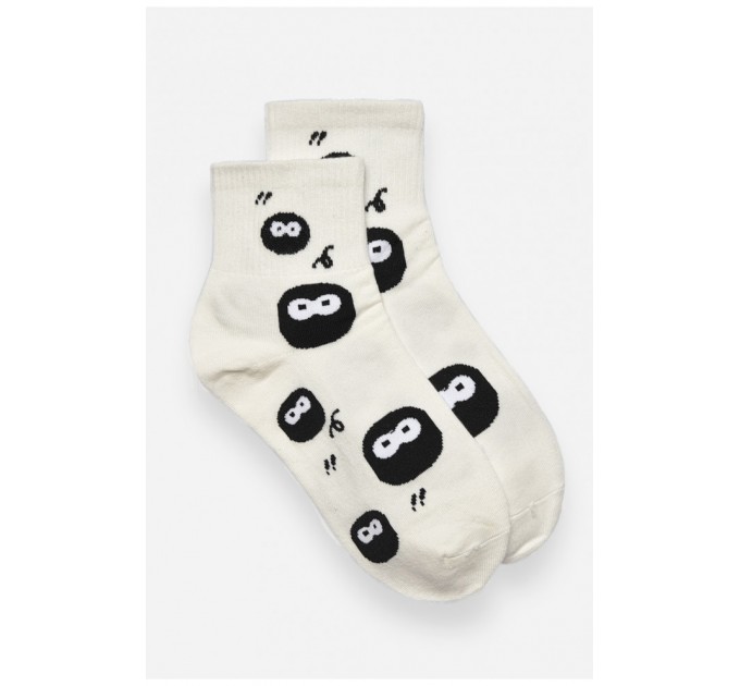 Носки детские демисезонные белого цвета с рисунком 192884L.