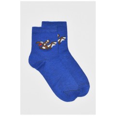 Шкарпетки дитячі демісезонні синього кольору 192938L