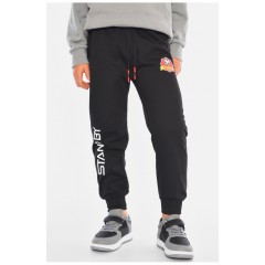 Спортивні штани дитячі для хлопчика чорного кольору 192952L