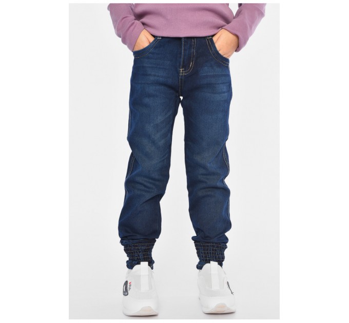 Джинси дитячі для дівчинки темно-синього кольору 192971L