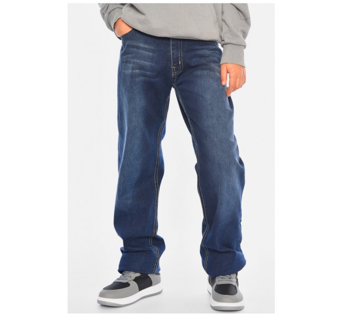 Джинси дитячі для хлопчика синього кольору 193019L