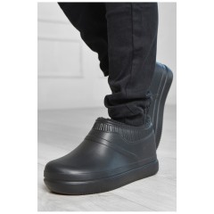 Калоші чоловічі на хутрі чорного кольору 193091L