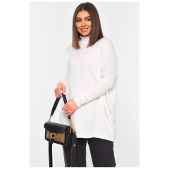 Туніка жіноча напівбатальна білого кольору 193110L