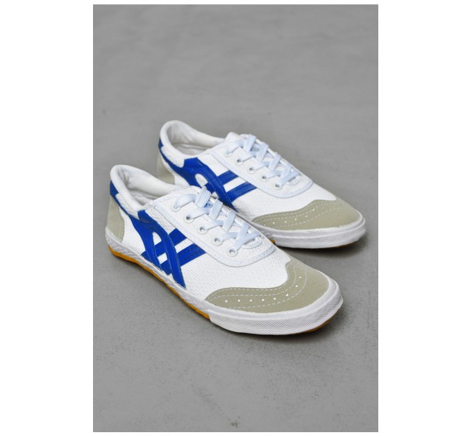 Кеды мужские белого цвета на шнуровке 193294L