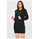 Туніка-худі жіноча чорного кольору 193298L