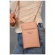 Женский клатч из экокожи розового цвета 193593L