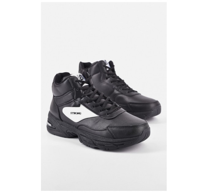 Кросівки чоловічі зимові чорного кольору 193859L