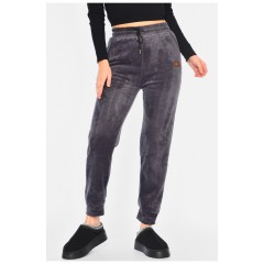 Спортивні штани жіночі на хутрі сірого кольору 193947L