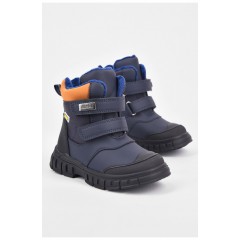 Ботинки детские для мальчика демисезонные темно-синего цвета 194096L Ботинки детские для мальчика демисезонные темно-синего цвета 194096L