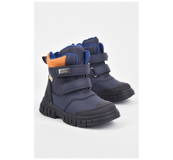 Черевики дитячі для хлопчика демісезонні темно-синього кольор 194096L