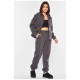 Спортивний костюм жіночий темно-сірого кольору 194534L