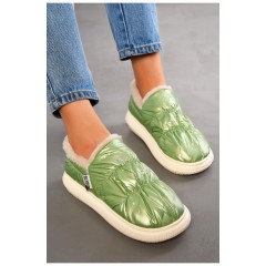 Капці домашні жіночі зеленого кольору 194784L
