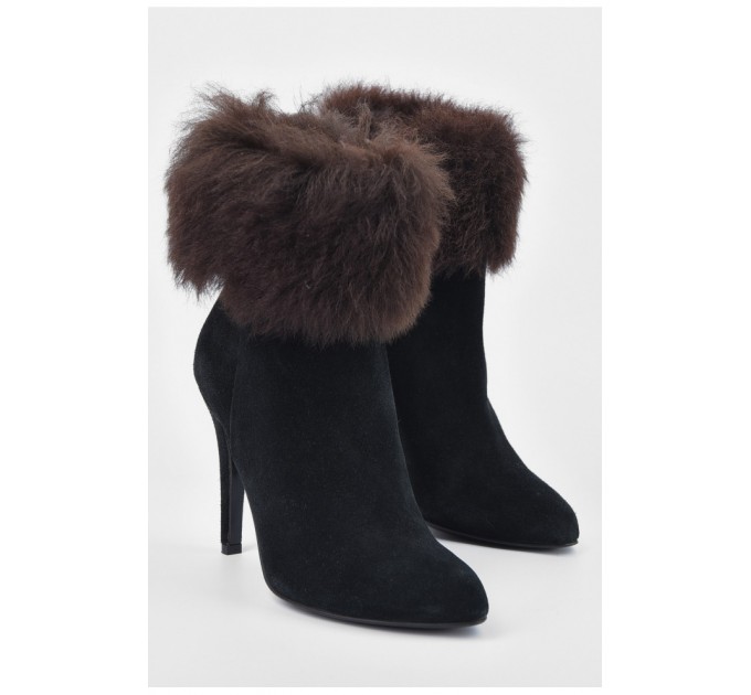 Напівчоботи жіночі зимові чорного кольору 194919L