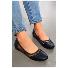 Балетки жіночі темно-синього кольору 195008L