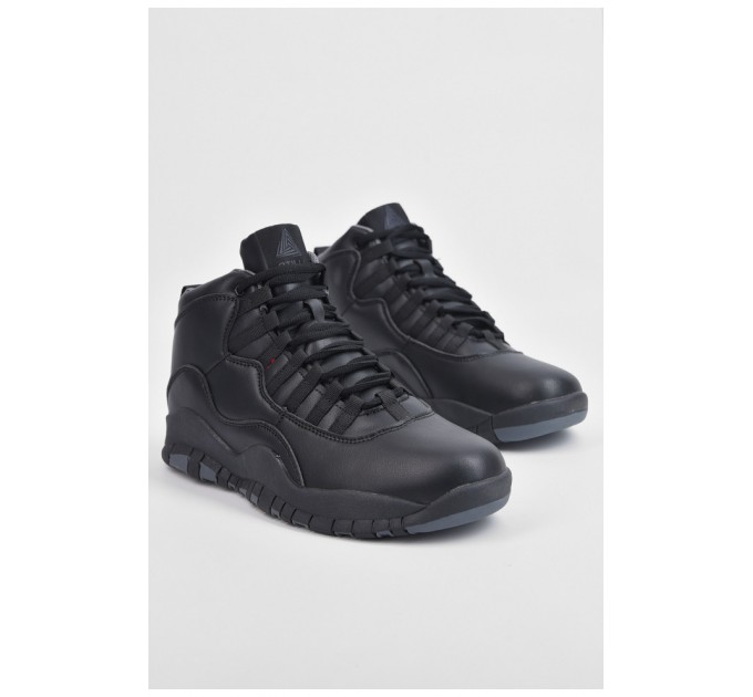 Кроссовки мужские зима черного цвета на меху 195204L