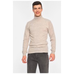 Светр чоловічий однотонний сірого кольору 195391L