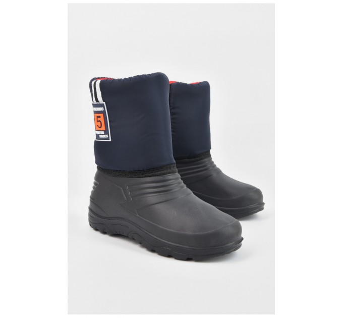 Дутики дитячі на хутрі чорного кольору 195781L