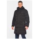 Куртка чоловіча подовжена єврозима чорного кольору 196042L