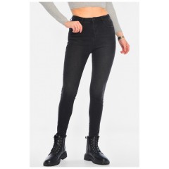 Джинси жіночі скінні чорного кольору 196229L