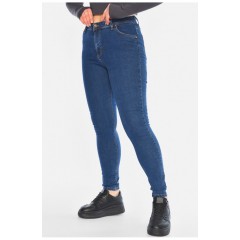 Джинси жіночі скінні темно-синього кольору 196250L