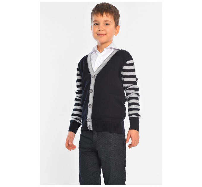 Кофта детская для мальчика черного цвета 196340L