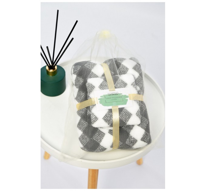 Набор полотенец из микрофибры банне + темно-серого цвета 196438L