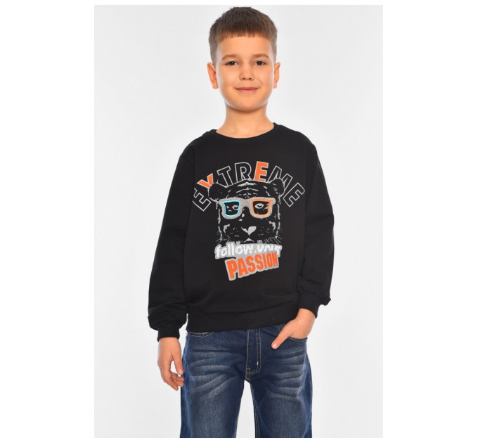 Світшот дитячий для хлопчика чорного кольору 196569L