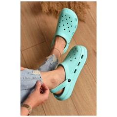 Крокси жіночі бірюзового кольору 196657L