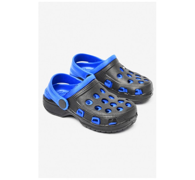 Крокси дитячі чорно-синього кольору 197192L