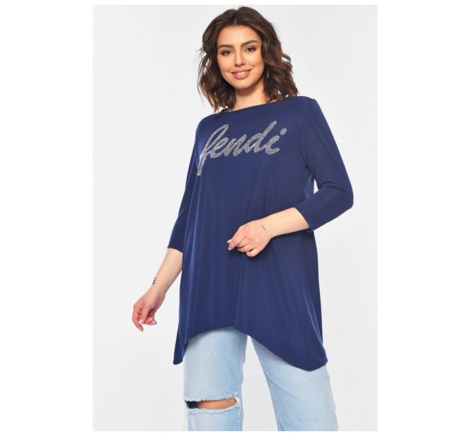 Туніка жіноча темно-синього кольору 197236L