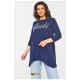 Туніка жіноча темно-синього кольору 197236L