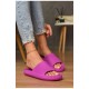 Шльопанці піна жіночі кольору фуксії 197252L
