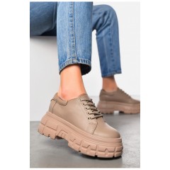 Лофери жіночі бежевого кольору 197530L