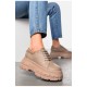 Лофери жіночі бежевого кольору 197530L