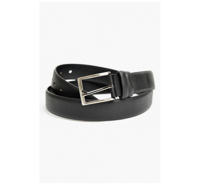 Ремінь чоловічий чорного кольору розмір 113*3,3 см 198284L