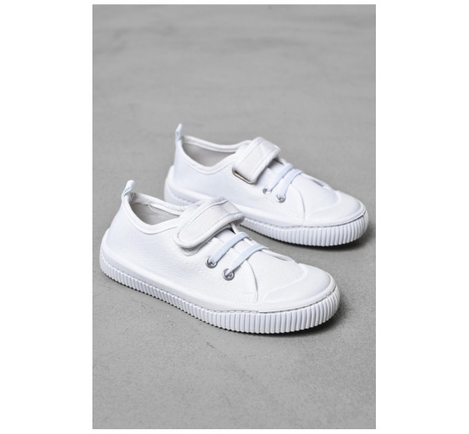 Мокасини дитячі білого кольору 198743L
