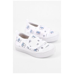 Мокасины детские белого цвета 198750L