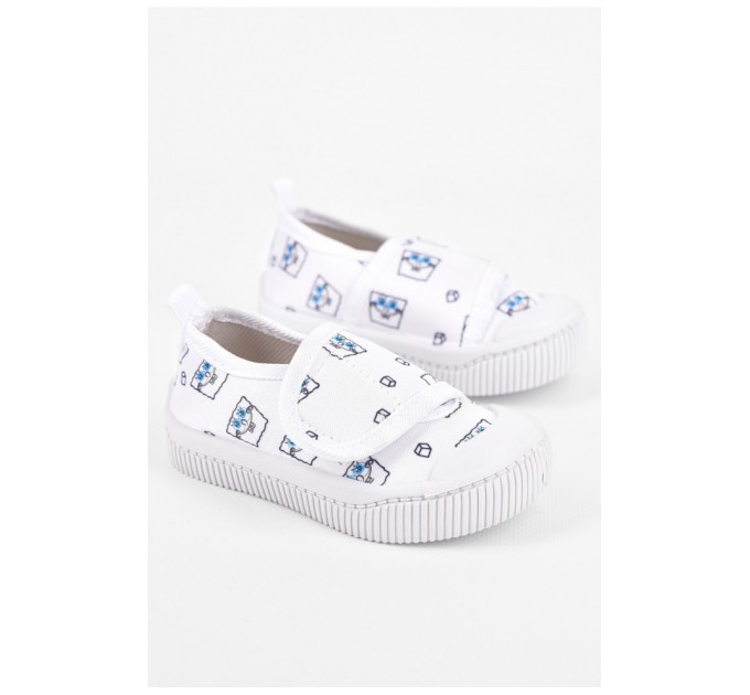 Мокасины детские белого цвета 198750L