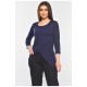 Туніка жіноча темно-синього кольору 199428L